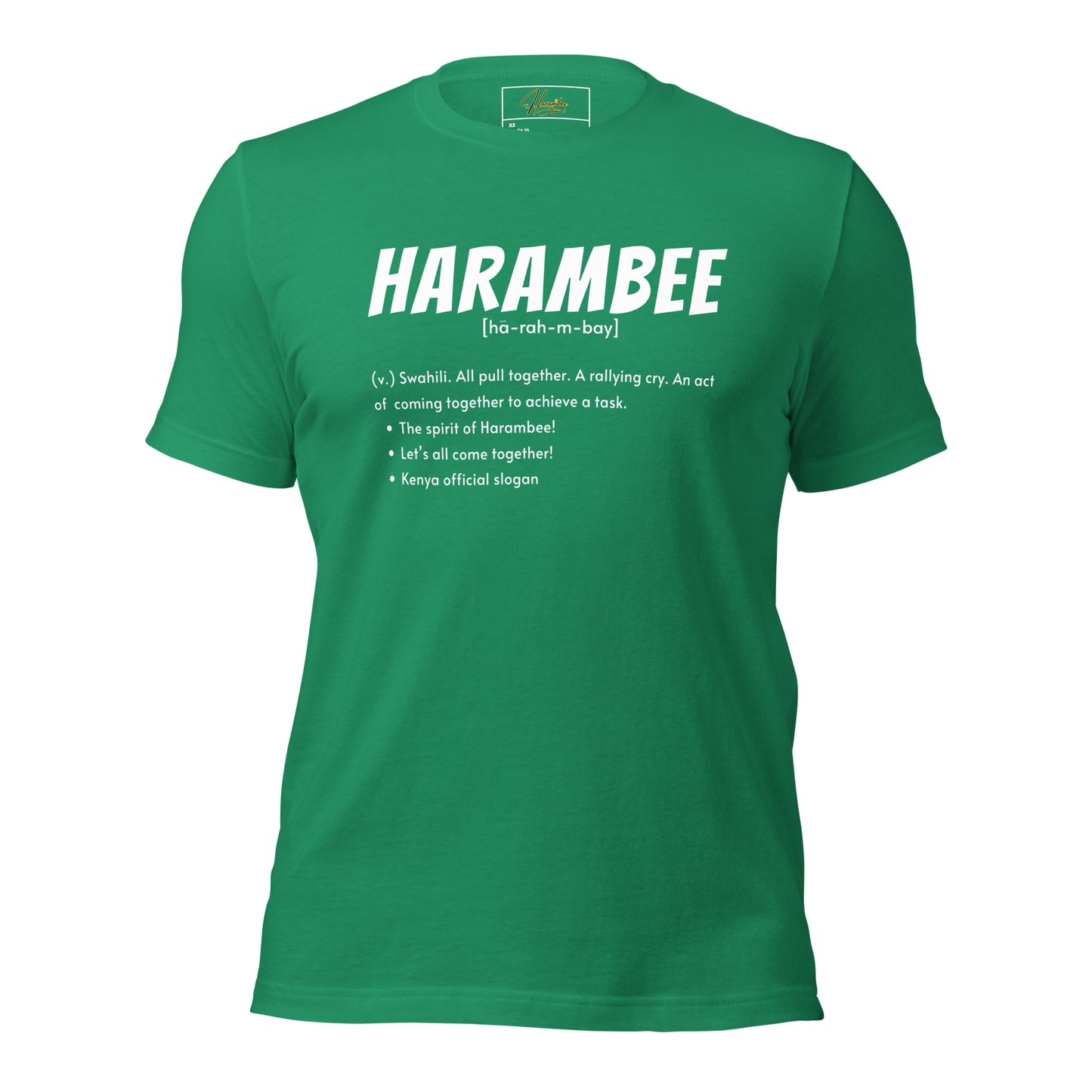 Harambee Definition Unisex t-shirt